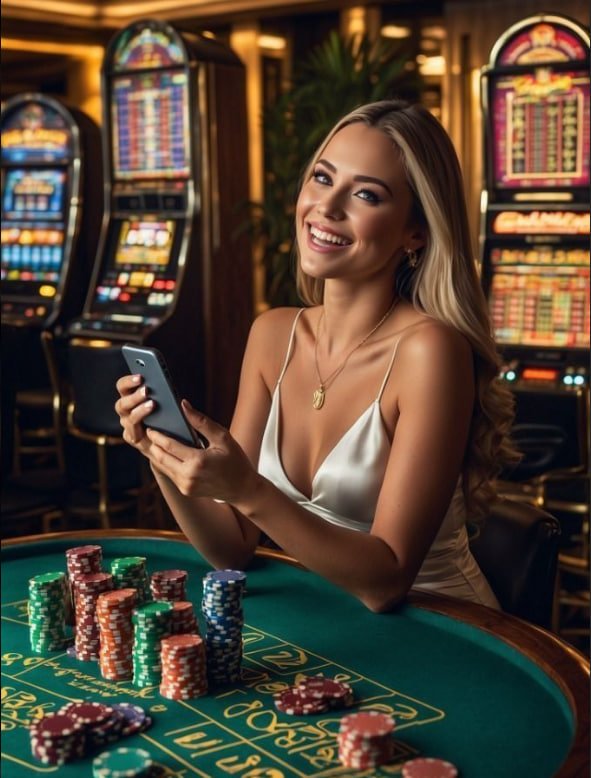 Live Baccarat dealer profesional di studio kasino